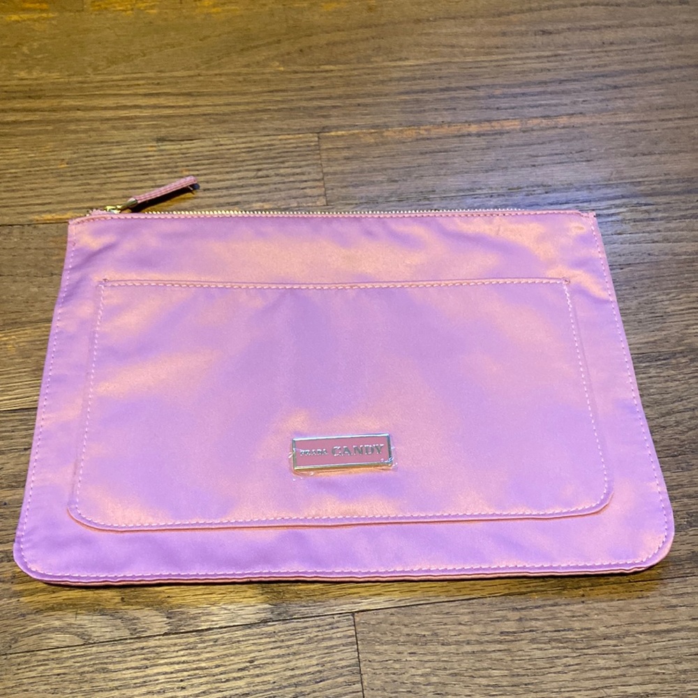 Prada Candy Pink Satin Cosmetics Pouch